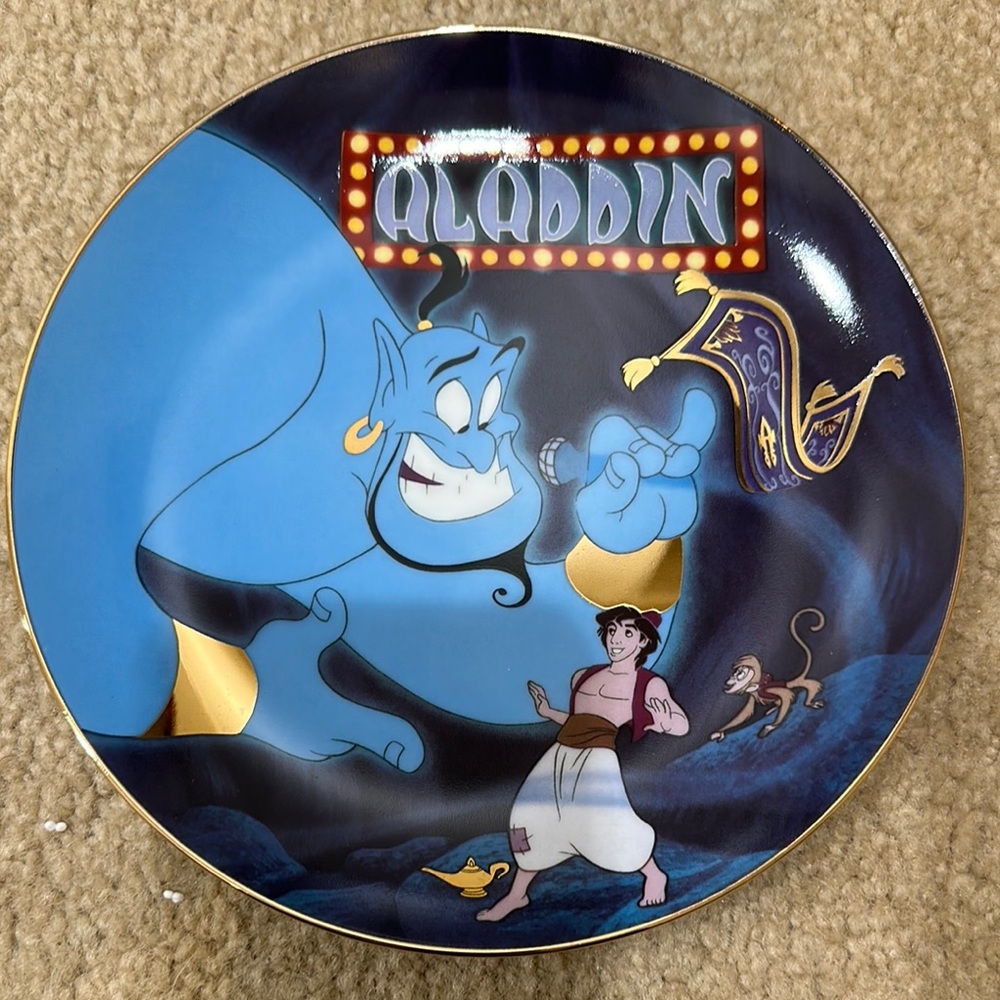 Aladdin Decorative Plate with Genie Design NWOT
“A Friend Like Me”